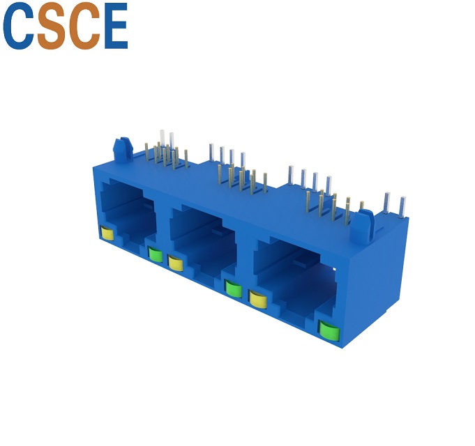 56 LED 1*3 8P8C D型