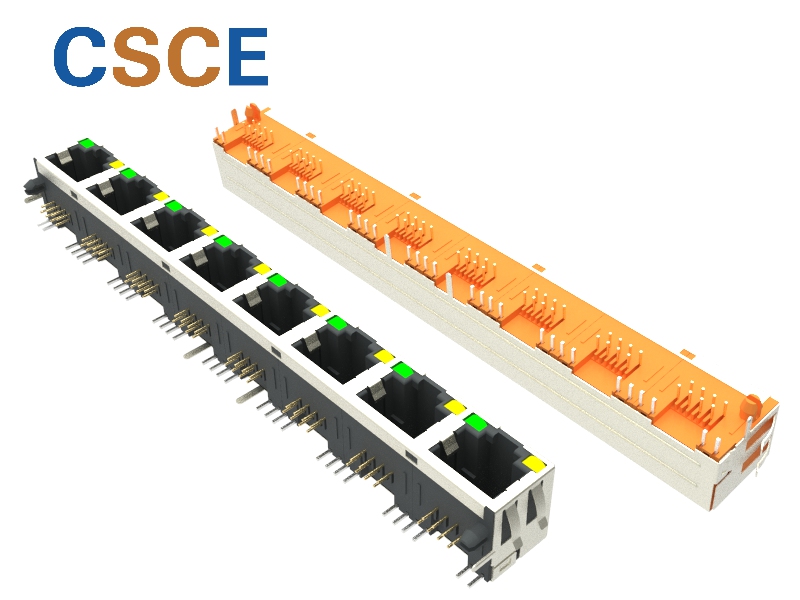 56S LED 8P8C 1*8 EMI