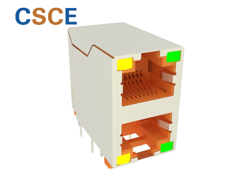 5921S LED 2X1 8P8C -D